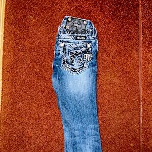 Size 8 Girls miss me boot cut jeans